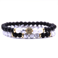 Load image into Gallery viewer, 2pc/sets Natural Disco Ball Stone Bracelets For Men Women