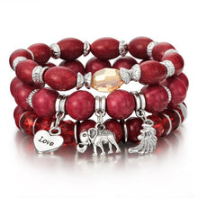 Load image into Gallery viewer, 3-4pcs/set Love Elephant Bracelets For Women