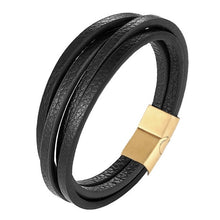 Load image into Gallery viewer, Handmade Leather Stainless Steel Bracelets For Men