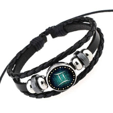 Load image into Gallery viewer, Zodiac Icons Leather Bracelets For Men Women