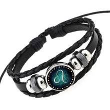 Load image into Gallery viewer, Zodiac Icons Leather Bracelets For Men Women