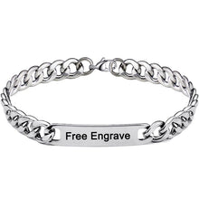Load image into Gallery viewer, Name ID Stainless Steel Chain Bracelets