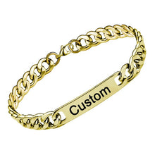 Load image into Gallery viewer, Name ID Stainless Steel Chain Bracelets
