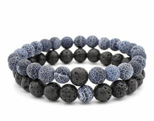 Load image into Gallery viewer, Natural Lava Stone Bracelets For Men