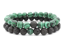 Load image into Gallery viewer, Natural Lava Stone Bracelets For Men