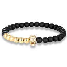 Load image into Gallery viewer, Metal Skull Elastic Bracelets For Men