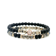 Load image into Gallery viewer, 2Pcs/Set Natural Ball Stone Bracelets For Men Women