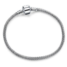 Load image into Gallery viewer, 17-21cm Silver Snake Chain Bracelets For Women