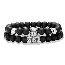 Load image into Gallery viewer, 2 pieces / set Wolf Head Bracelets