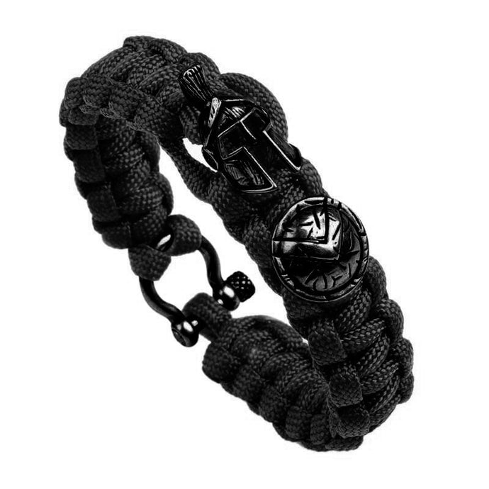 Spartan Helmet Warrior Rope Bracelets For Men