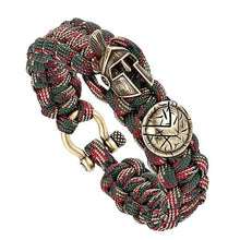 Load image into Gallery viewer, Spartan Helmet Warrior Rope Bracelets For Men