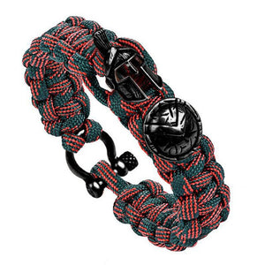 Spartan Helmet Warrior Rope Bracelets For Men